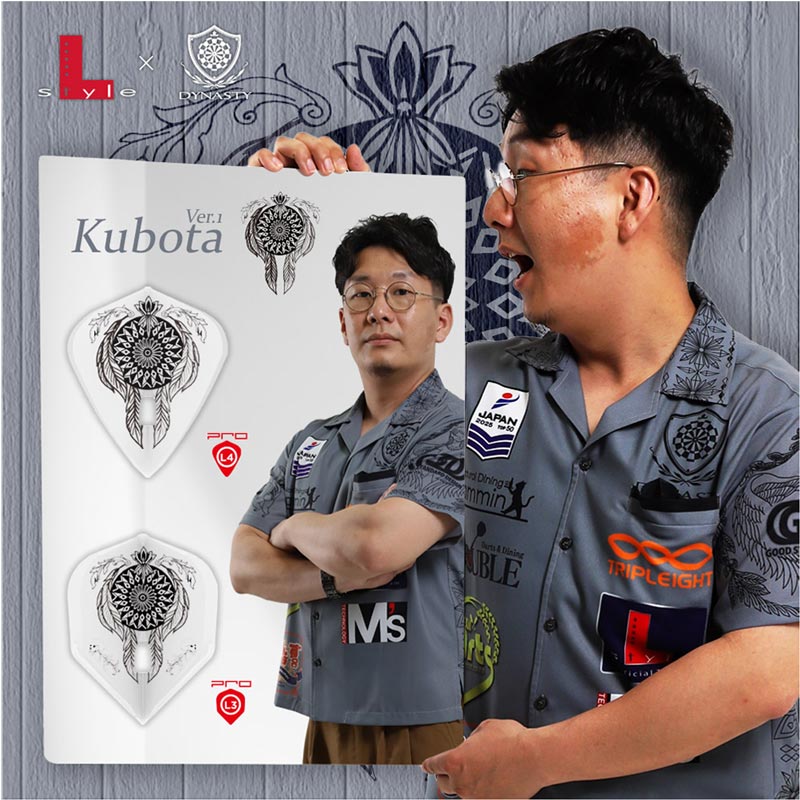 DYNASTY×L-Flight PRO(ダイナスティー×エルフライトプロ) Kubota ver.1 スモール クリアホワイト 久保田將裕選手モデル　(ダーツ バレル)