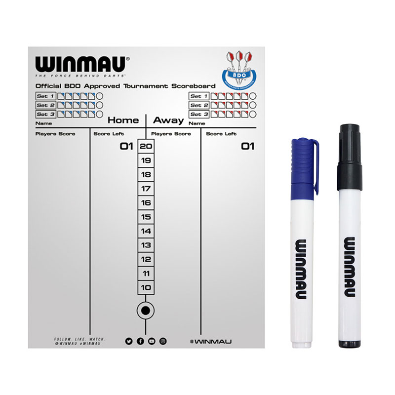 Winmau(������⥦) Dry Wipe Scoreboard(�ɥ饤�磻�ץ������ܡ���)��(������ �ܡ��� ����������)