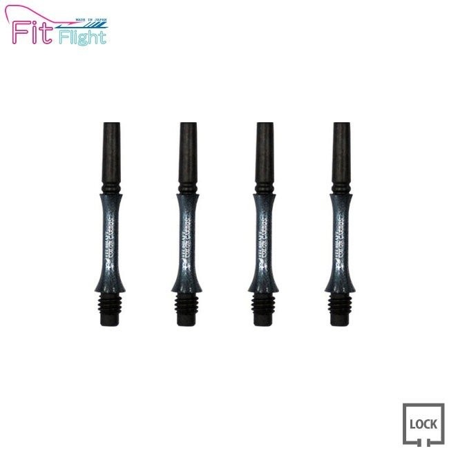 COSMO DARTS(�����������) Fit Shaft COLOR Carbon(�ե��åȥ���ե� ���顼�����ܥ�) ����� ���å� �ѡ���֥�å� ��2�䡡(������ ����ե�)