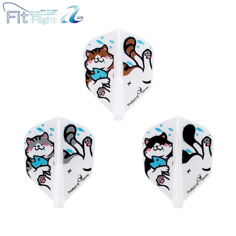 COSMO DARTS(�����������) Fit Flight ��AIR��(�ե��åȥե饤�� ������) Printed Series CHONKER(����󥫡�) �������� �ۥ磻�ȡ�(������ �ե饤��)