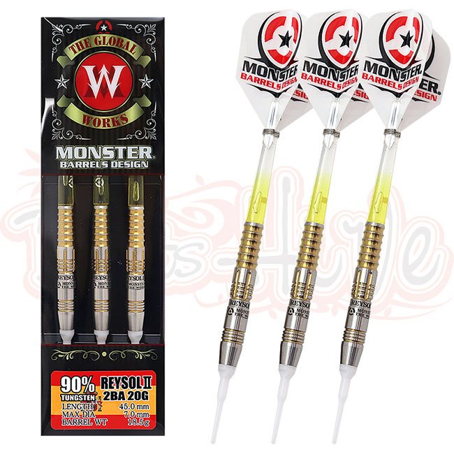 MONSTER(モンスター) THE WORKS DIVISION ESPANOLA REYSOL2(レイソル2) 2BA 20g フリオ・バーベロ選手モデル (ダーツ バレル) | すべての商品 | 日本最大級ダーツ通販ショップ - ダーツハイブ MONSTER(モンスター) THE WORKS DIVISION ESPANOLA REYSOL2(レイソル2) 2BA 20g フリオ・バーベロ選手モデル (ダーツ バレル) | すべての商品 | 日本最大級ダーツ通販ショップ - ダーツハイブ