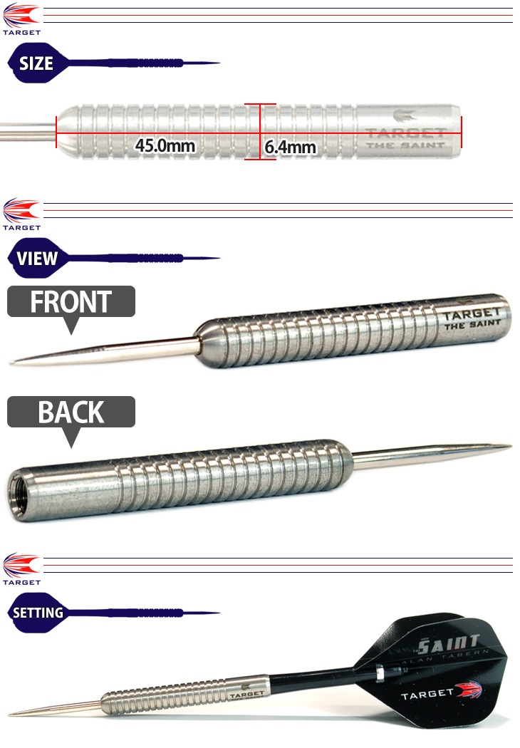 【ターゲット】 プロ プレイヤー ブラック アラン タバーン スティール ダーツバレル【ターゲット】プロ プレイヤー ブラック アラン タバーン