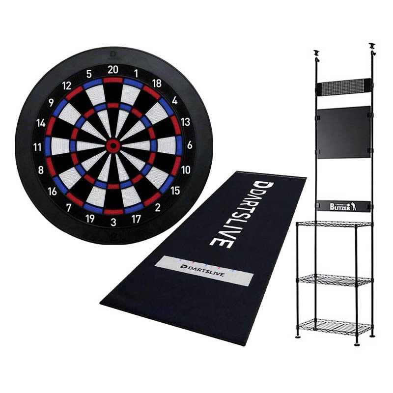 �ڥ��åȾ��ʡ�DARTSLIVE Home��BLITZER �����ĥ������ BSD27-BK & DARTSLIVE�ɱ��٥��դ��������ޥåȡ�(������ �ܡ��� �������)