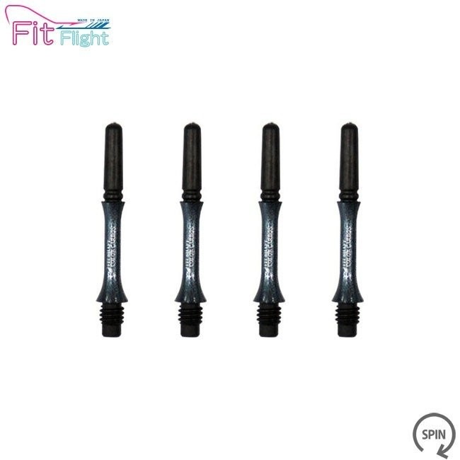 COSMO DARTS(�����������) Fit Shaft COLOR Carbon(�ե��åȥ���ե� ���顼�����ܥ�) ����� ���ԥ� �ѡ���֥�å� ��2�䡡(������ ����ե�)