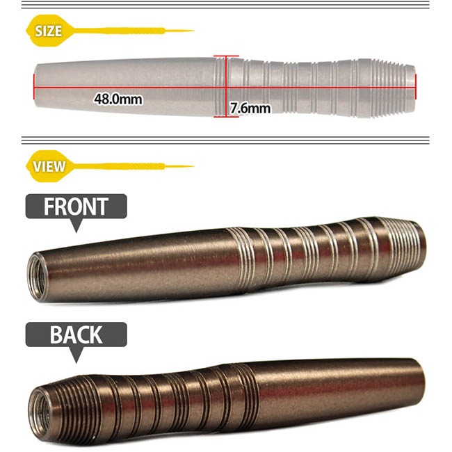 DYNASTY(ʥƥ) BRASS DARTS SET PORTER(ݡ) BLACK 01-31-007 2BA( Х)