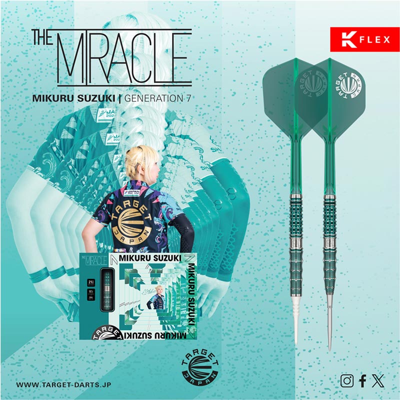 鈴木未来　THE MIRACLE ザ・ミラクル　スイスポイントハードダーツバレル ダーツ > ハードダーツ > ブランド【タ行】 > ターゲット