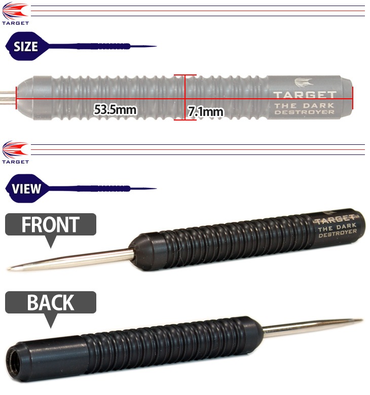 ڼʡTARGET(å) PRO BARREL(ץХ) PLAYERBLACK DETA HEDMAN STEEL 28g 123320䡡( Х)