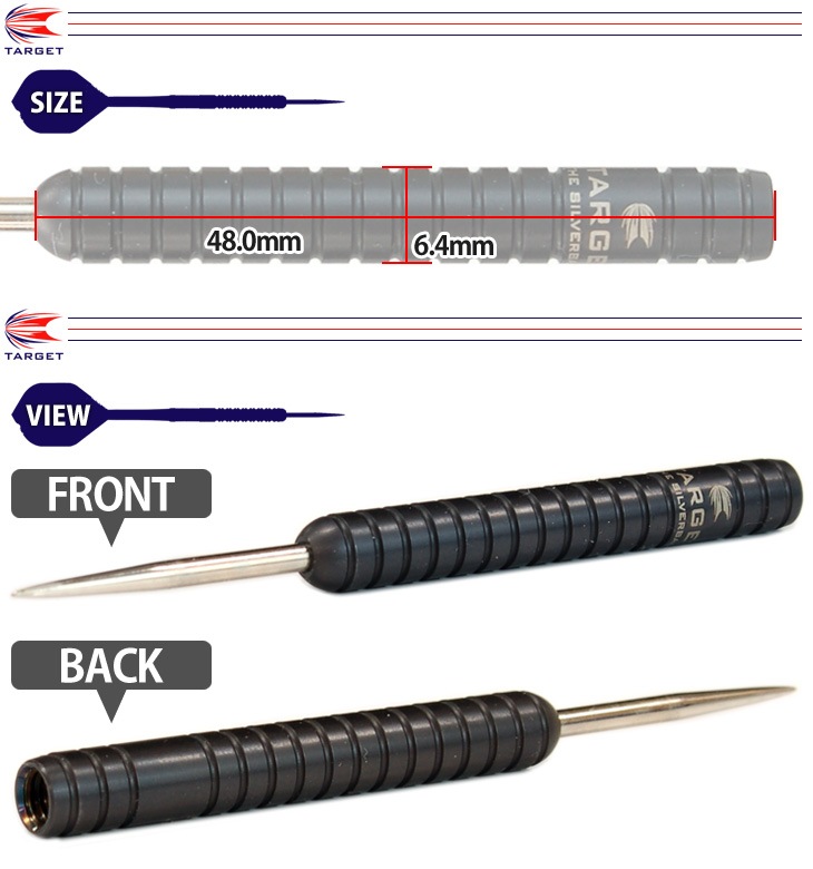 �ڼ���ʡ�TARGET(�������å�) PRO BARREL(�ץ��Х��) PLAYER BLACK TONY O'SHEA STEEL 22g ��124750�䡡(������ �Х��)