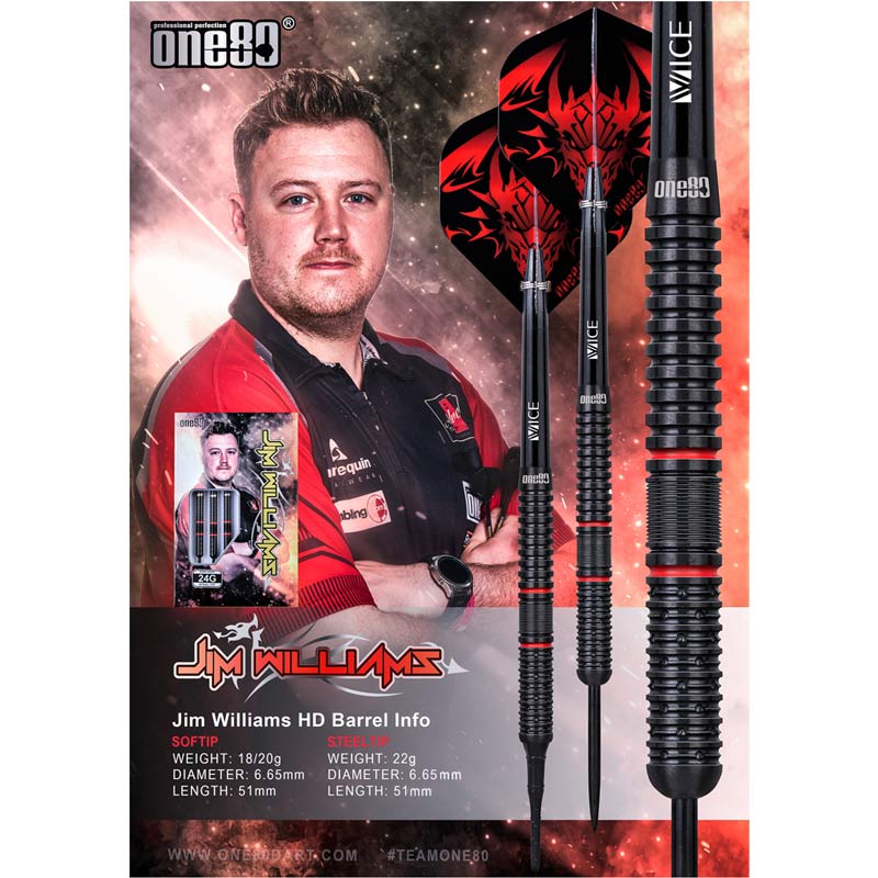 One80(��󥨥��ƥ�) Jim Williams 80 2BA 18g ���ࡦ�����ꥢ�ॹ�����ǥ롡(������ �Х��)