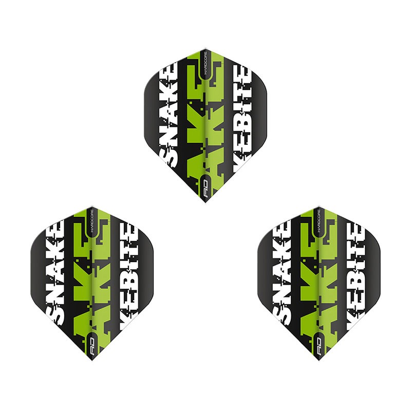 Red Dragon(��åɥɥ饴��) Hardcore Peter Wright Snakebite Black��Green Dart Flights ����������� �ԡ��������饤�������ǥ� ��F6468�䡡(������ �ե饤��)