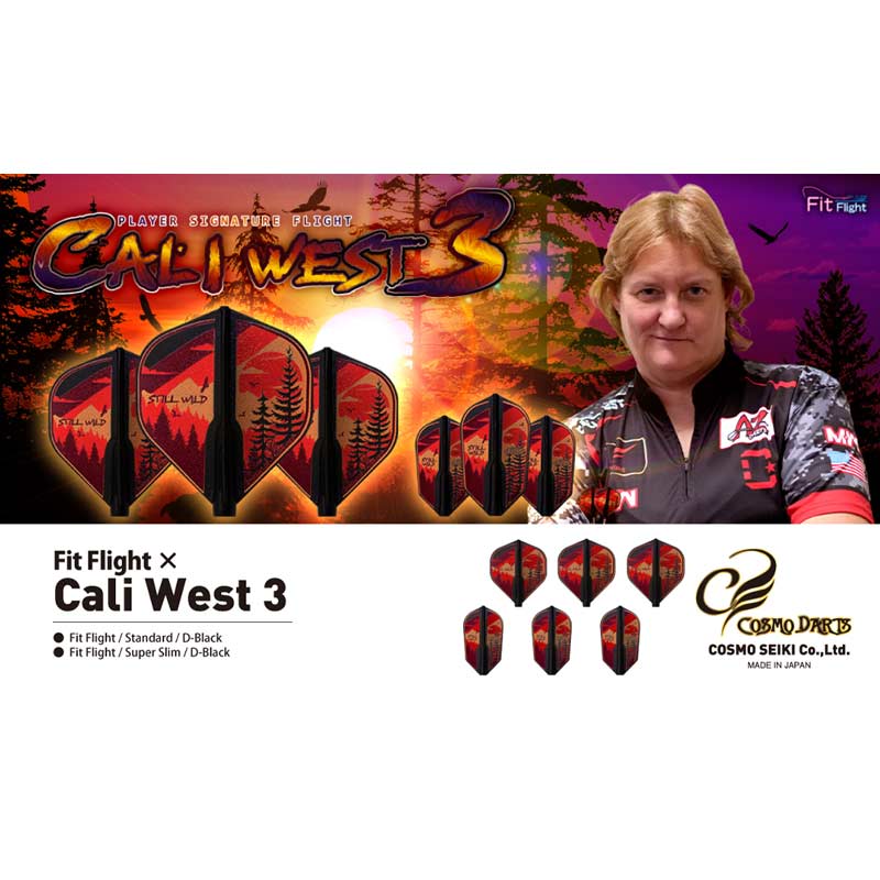 COSMO DARTS(�����������) Fit Flight(�ե��åȥե饤��) �� Cali West ver.3 ����������� D�֥�å� ���ꡦ�������������ǥ롡(������ �ե饤��)
