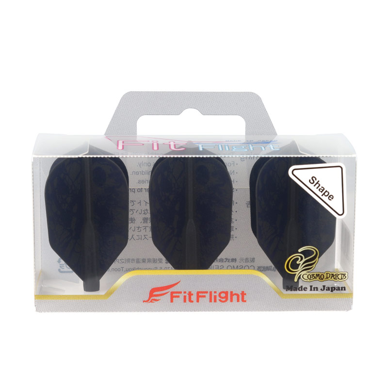 COSMO DARTS(�����������) Fit Flight(�ե��åȥե饤��) Printed Series STEALTH3 �������� D�֥�å���(������ �ե饤��)