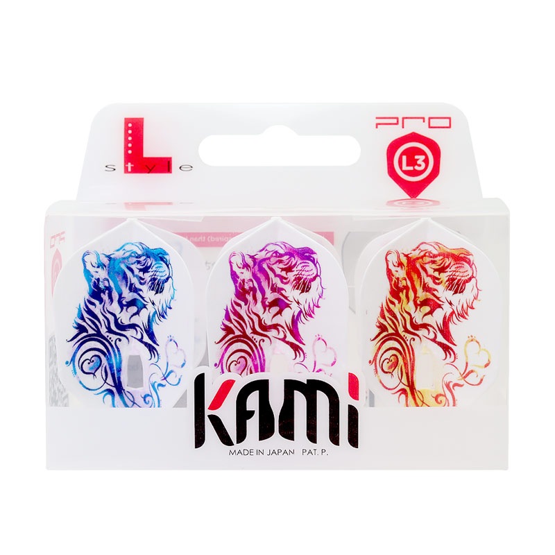 L-style(エルスタイル) L-Flight PRO KAMI(エルフライトプロ カミ) 佐藤かす美 ver.2 シェイプ ホワイト 佐藤かす美選手モデル (ダーツ フライト)-日本最大級ダーツ通販ショップ - ダーツハイブ