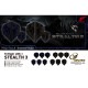 COSMO DARTS(�����������) Fit Flight��AIR��(�ե��åȥե饤�� ������) Printed Series STEALTH3 ����������� D�֥�å���(������ �ե饤��)
