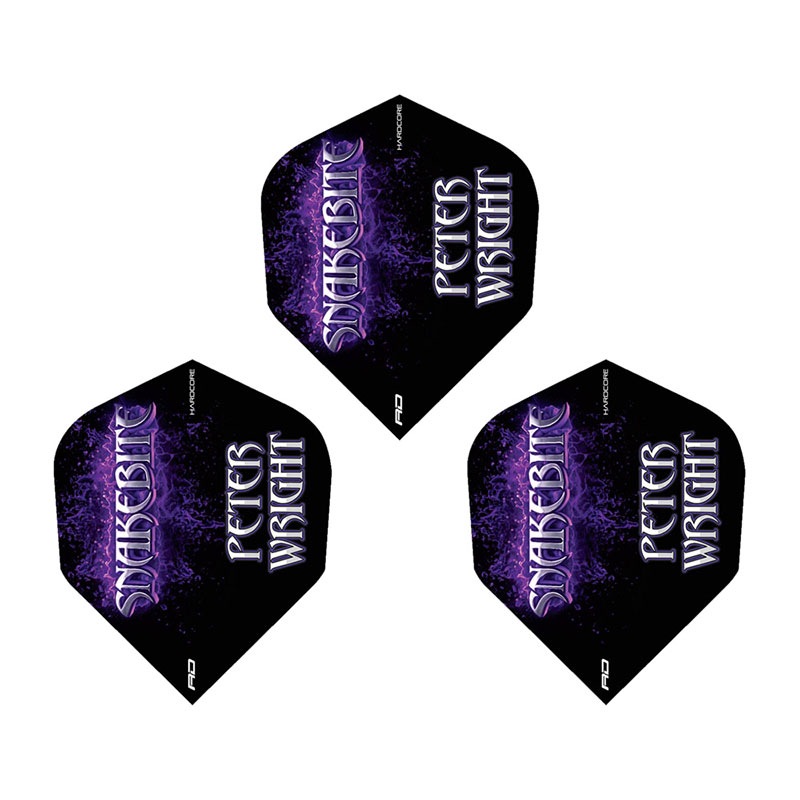 Red Dragon(��åɥɥ饴��) Hardcore Peter Wright Snakebite Purple Logo Flights ����������� �ԡ��������饤�������ǥ롡(������ �ե饤��)