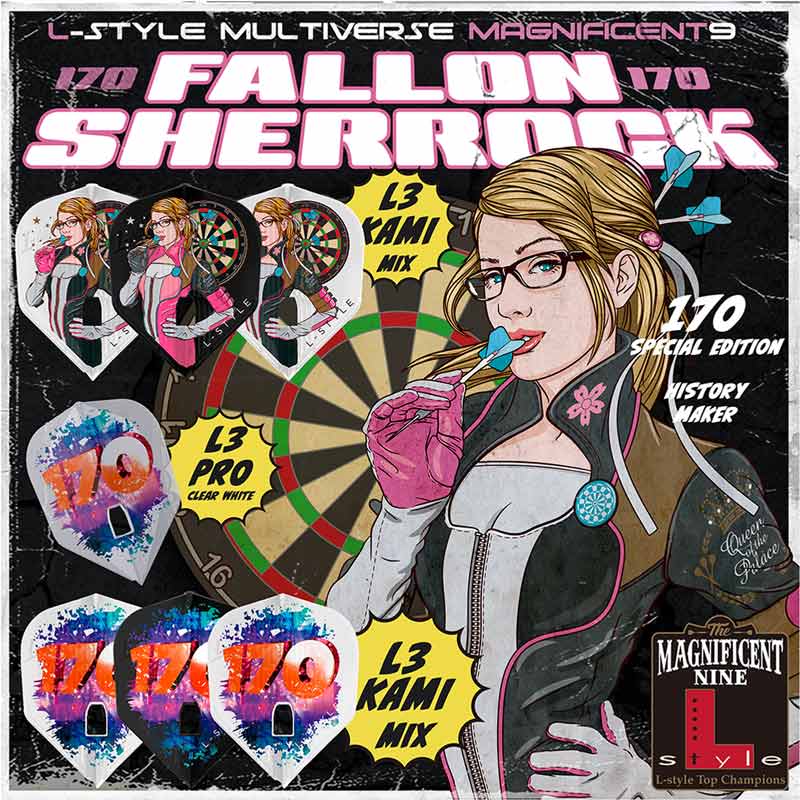 L-style(���륹������) L-Flight PRO KAMI(����ե饤�ȥץ� ����) Fallon Sherrock ver.4 170 �������� MIX �ե����󡦥��㡼���å������ǥ롡(������ �ե饤��)