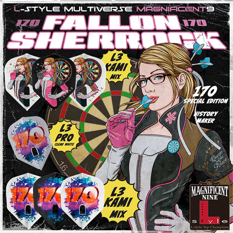 L-style(���륹������) L-Flight PRO KAMI(����ե饤�ȥץ� ����) Fallon Sherrock ver.4 Super �������� MIX �ե����󡦥��㡼���å������ǥ롡(������ �ե饤��)