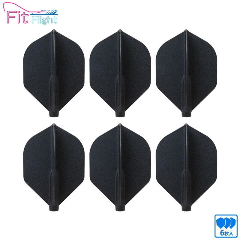 COSMO DARTS(�����������) Fit Flight(�ե��åȥե饤��) �����å� 6������ D�֥�å� ̵�ϡ�(������ �ե饤��)