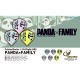 COSMO DARTS() Fit Flight(եåȥե饤) Printed Series PANDAFAMILY(ѥեߥ꡼)  MIX( ե饤)