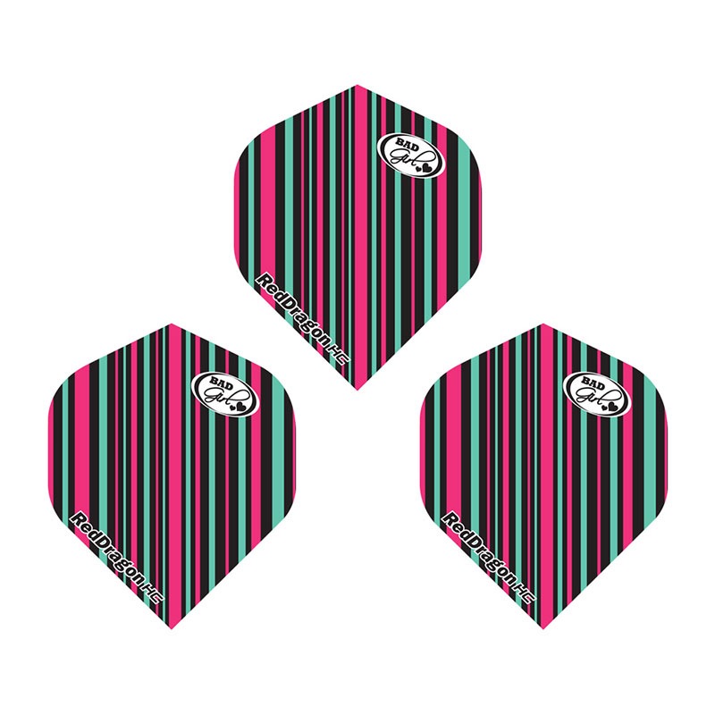 Red Dragon(��åɥɥ饴��) Hardcore Multi Black �� Pink Stripe(�ޥ���֥�å����ԥ󥯥��ȥ饤��) Dart Flights ����������ɡ�(������ �ե饤��)