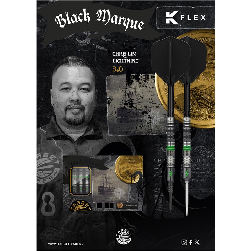 TARGET JAPAN(�������åȥ���ѥ�) BLACK MARQUE SERIES(�֥�å��ޡ������꡼��) LIGHTNING 3.0 SWISS POINT STEEL 23g ��190572�� ���ꥹ����������ǥ롡(������ �Х��)