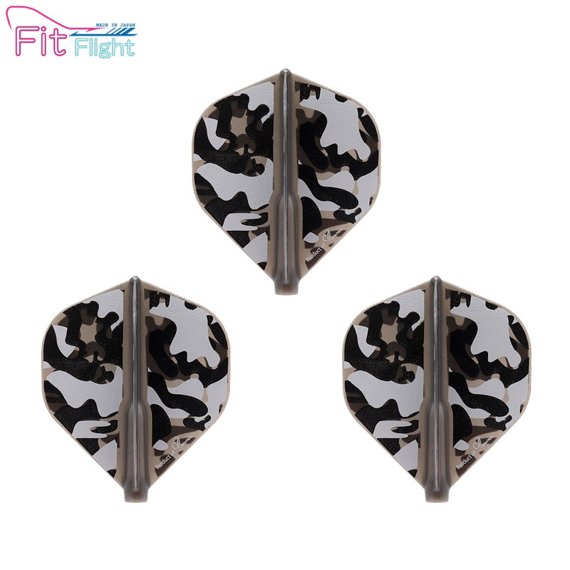 COSMO DARTS(�����������) Fit Flight(�ե��åȥե饤��) Printed Liquid Camo(�ꥭ�åɥ���) B ����������� �֥�å���(������ �ե饤��)