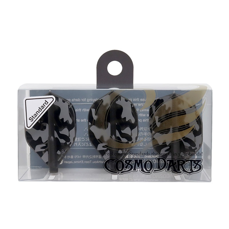 COSMO DARTS(�����������) Fit Flight(�ե��åȥե饤��) Printed Liquid Camo(�ꥭ�åɥ���) B ����������� �֥�å���(������ �ե饤��)