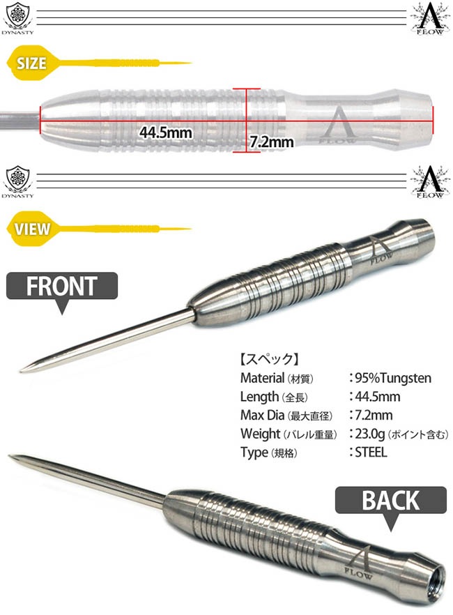 DYNASTY(�����ʥ��ƥ���) A-FLOW BLACK LINE Johnny K STEEL ����󡦥����󥹥��������ǥ롡(������ �Х��)