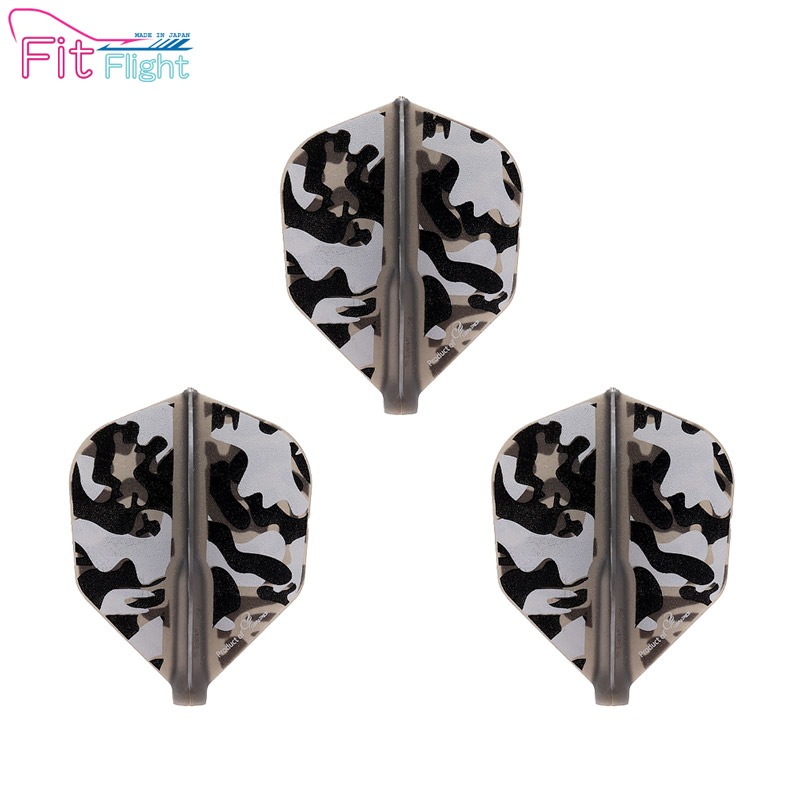 COSMO DARTS(�����������) Fit Flight(�ե��åȥե饤��) Printed Liquid Camo(�ꥭ�åɥ���) B �������� �֥�å���(������ �ե饤��)