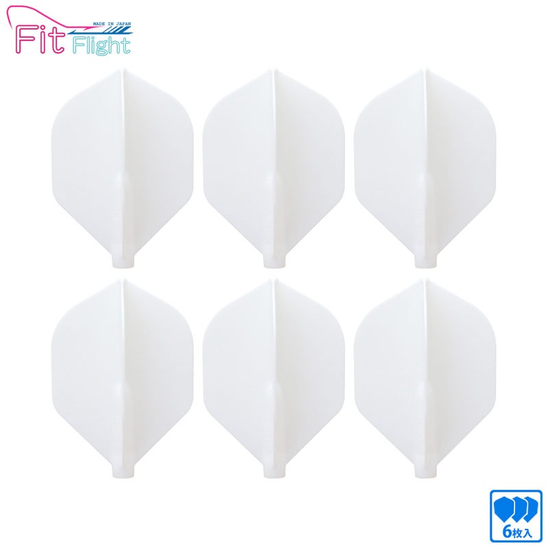 COSMO DARTS(�����������) Fit Flight(�ե��åȥե饤��) �����å� 6������ �ۥ磻�� ̵�ϡ�(������ �ե饤��)