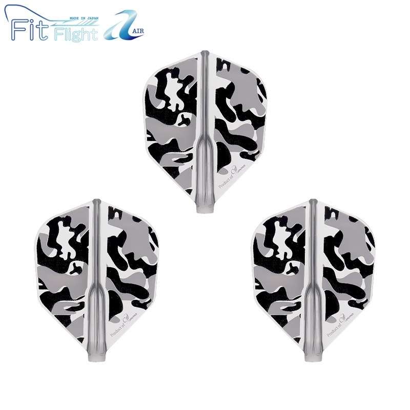 COSMO DARTS(�����������) Fit Flight��AIR��(�ե��åȥե饤�� ������) Printed Liquid Camo(�ꥭ�åɥ���) B �������� �֥�å���(������ �ե饤��)