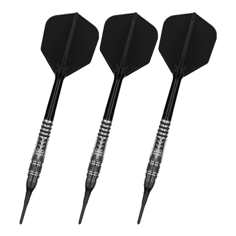 Target Black Marque 18g ダーツ Target Black Marque Pierce Swiss Point Steel Tip Darts - 22gm