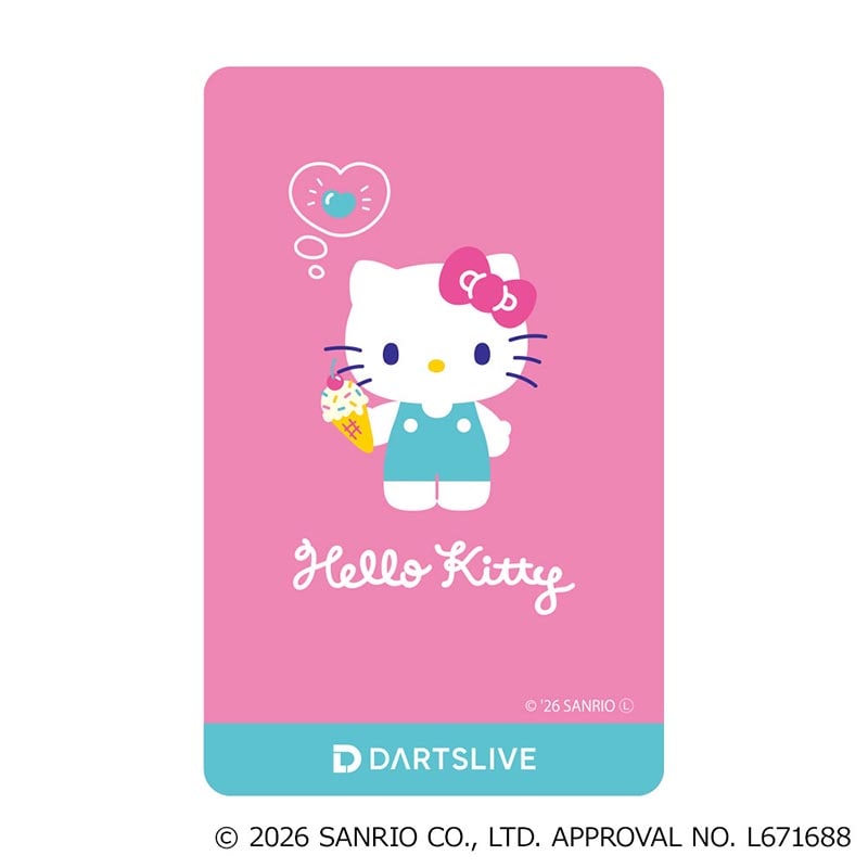ダーツライブカード　ハローキティ　6枚セット ダーツ > キャラクター > 【Only Japan】Sanrio characters ダーツ