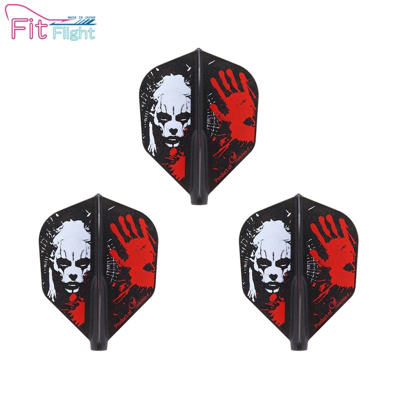 COSMO DARTS(�����������) Fit Flight(�ե��åȥե饤��) Printed Series Evil B �������� D�֥�å���(������ �ե饤��)