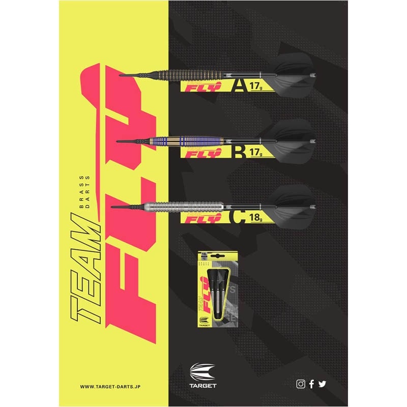 TARGET JAPAN(�������åȥ���ѥ�) BRASS DARTS(�֥饹������) TEAM FLY A 2BA ��180001�䡡(������ �Х��)