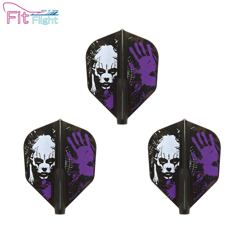 COSMO DARTS(�����������) Fit Flight(�ե��åȥե饤��) Printed Series Evil C �������� D�֥�å���(������ �ե饤��)