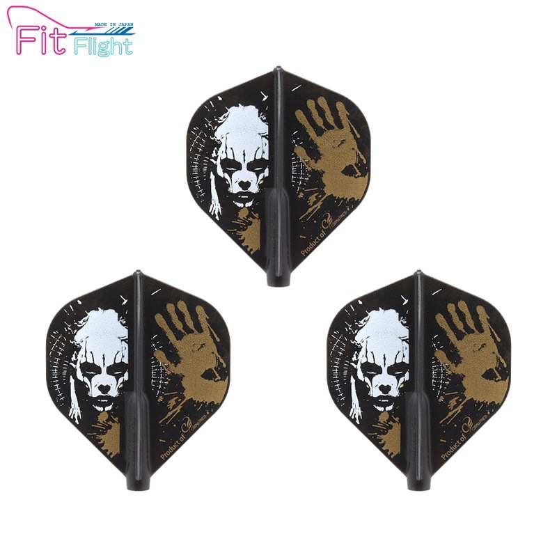 COSMO DARTS(�����������) Fit Flight(�ե��åȥե饤��) Printed Series Evil D ����������� D�֥�å���(������ �ե饤��)