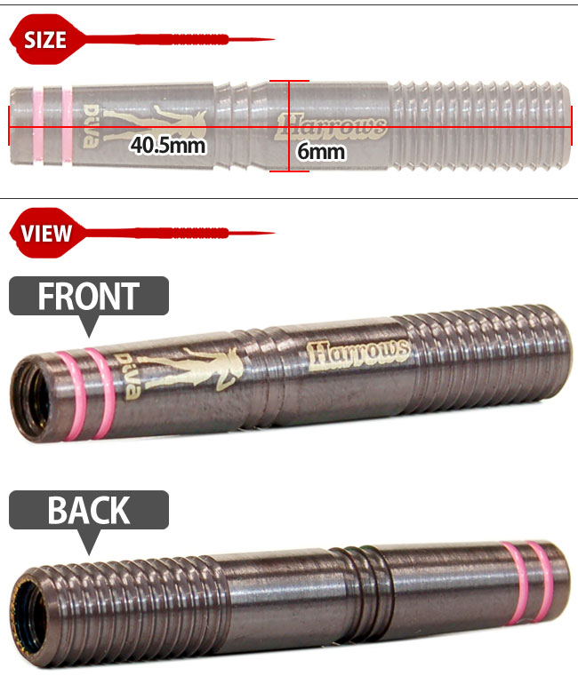 ハローズ　ダーツ ダーツバレル【ハローズ】ディーバ85% スタイルA｜ダーツ用品は