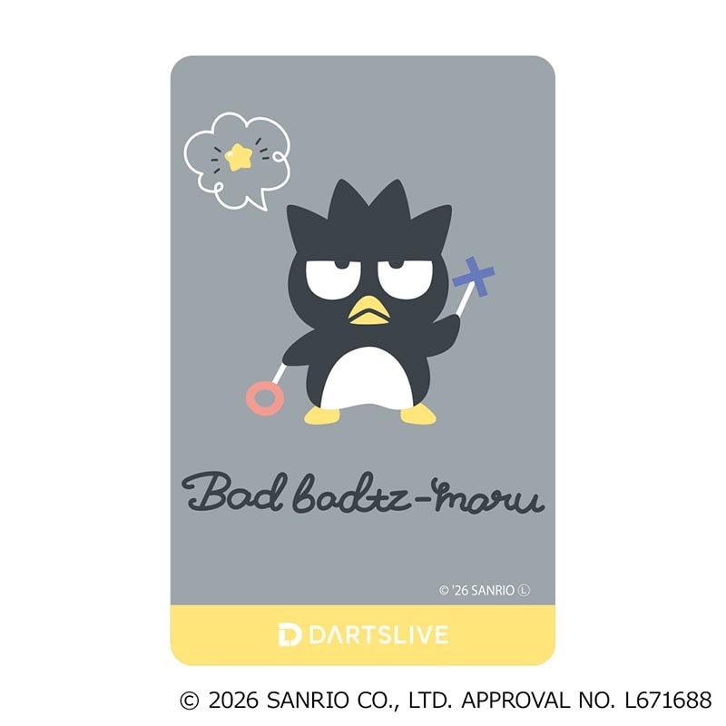 サンリオ バツ丸くん ダーツライブカード ダーツ > キャラクター > 【予約商品 2026年10月16日発売予定】【Only