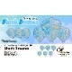 COSMO DARTS() Fit FlightAIR(եåȥե饤 ) Printed Series Shark Dreams(㡼ɥ꡼ॹ)  ֥롼( ե饤)