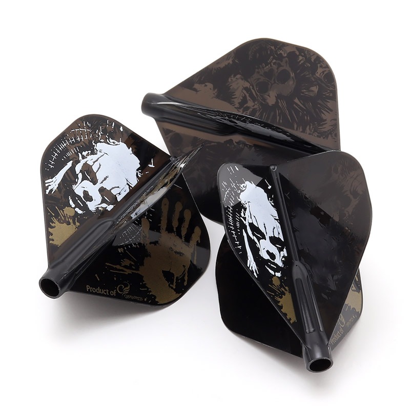 COSMO DARTS(�����������) Fit Flight��AIR��(�ե��åȥե饤�� ������) Printed Series Evil D ����������� D�֥�å���(������ �ե饤��)