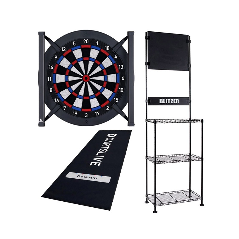�ڥ��åȾ��ʡ�DARTSLIVE Home(�����ĥ饤�֥ۡ���) & BLITZER �����ĥ������ BSD21-BK & DARTSLIVE �ɱ��٥��ե������ޥå� & DARTSLIVE Home LED LIGHT��(������ �ܡ��� �������)