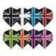 MISSION DARTS(�ߥå���������) Alliance Union Jack Dart Flights Black ����������ɡ�(������ �ե饤��)