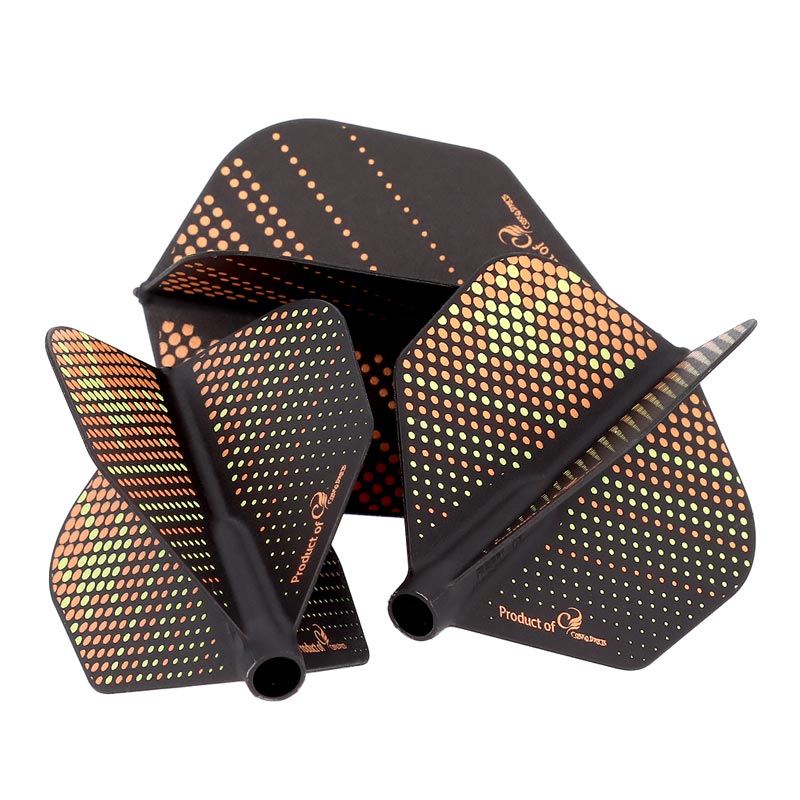 COSMO DARTS(�����������) Fit Flight(�ե��åȥե饤��) Printed Series Orange Sunrise �������� D�֥�å���(������ �ե饤��)