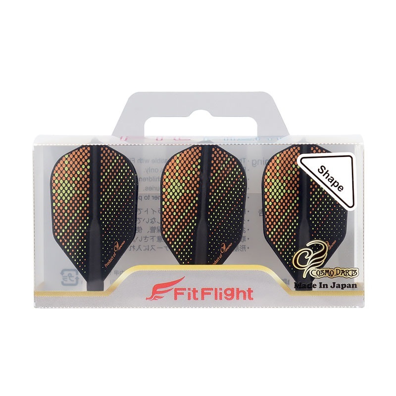COSMO DARTS(�����������) Fit Flight(�ե��åȥե饤��) Printed Series Orange Sunrise �������� D�֥�å���(������ �ե饤��)
