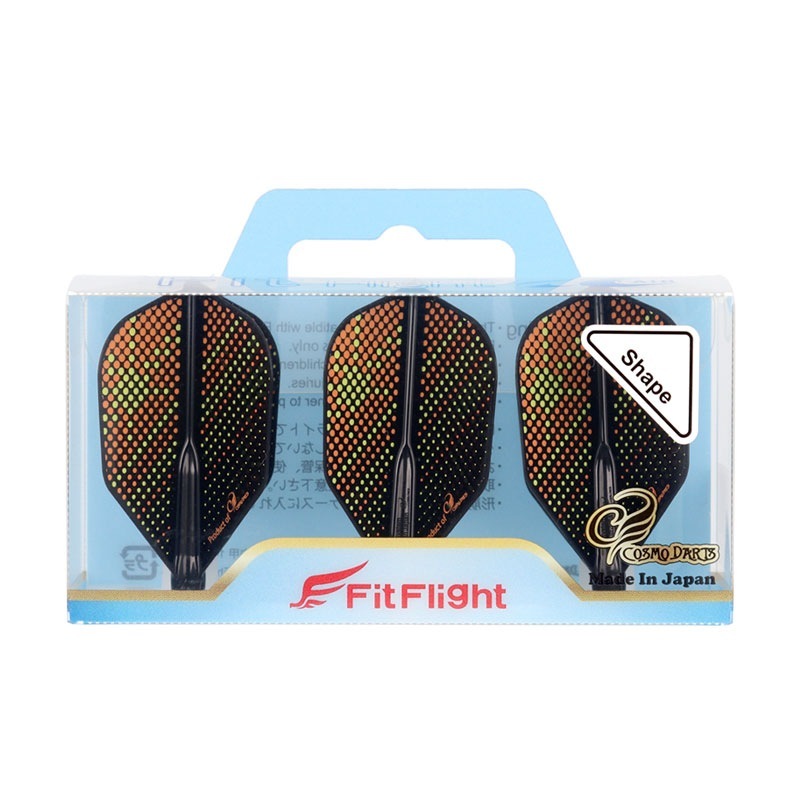 COSMO DARTS(�����������) Fit Flight��AIR��(�ե��åȥե饤�� ������) Printed Series Orange Sunrise �������� D�֥�å���(������ �ե饤��)