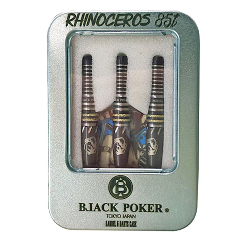 �Ф�Ļ DARTS JAPAN(�ҥΥȥ�����ĥ���ѥ�) TOKYO BLACK POKER BARREL �֥�å�����С� 85T���꡼�� RHINOCEROS(�饤��) 2BA��(������ �Х��)