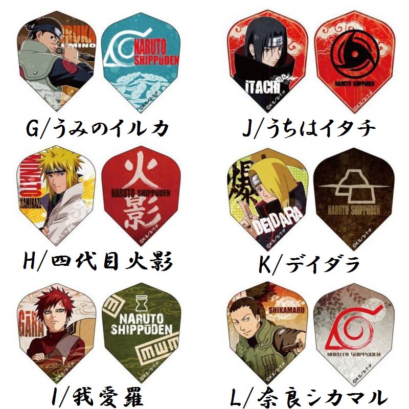 NARUTO ナルト 忍者証 アイテムズ デイダラ うちはイタチ 我愛羅