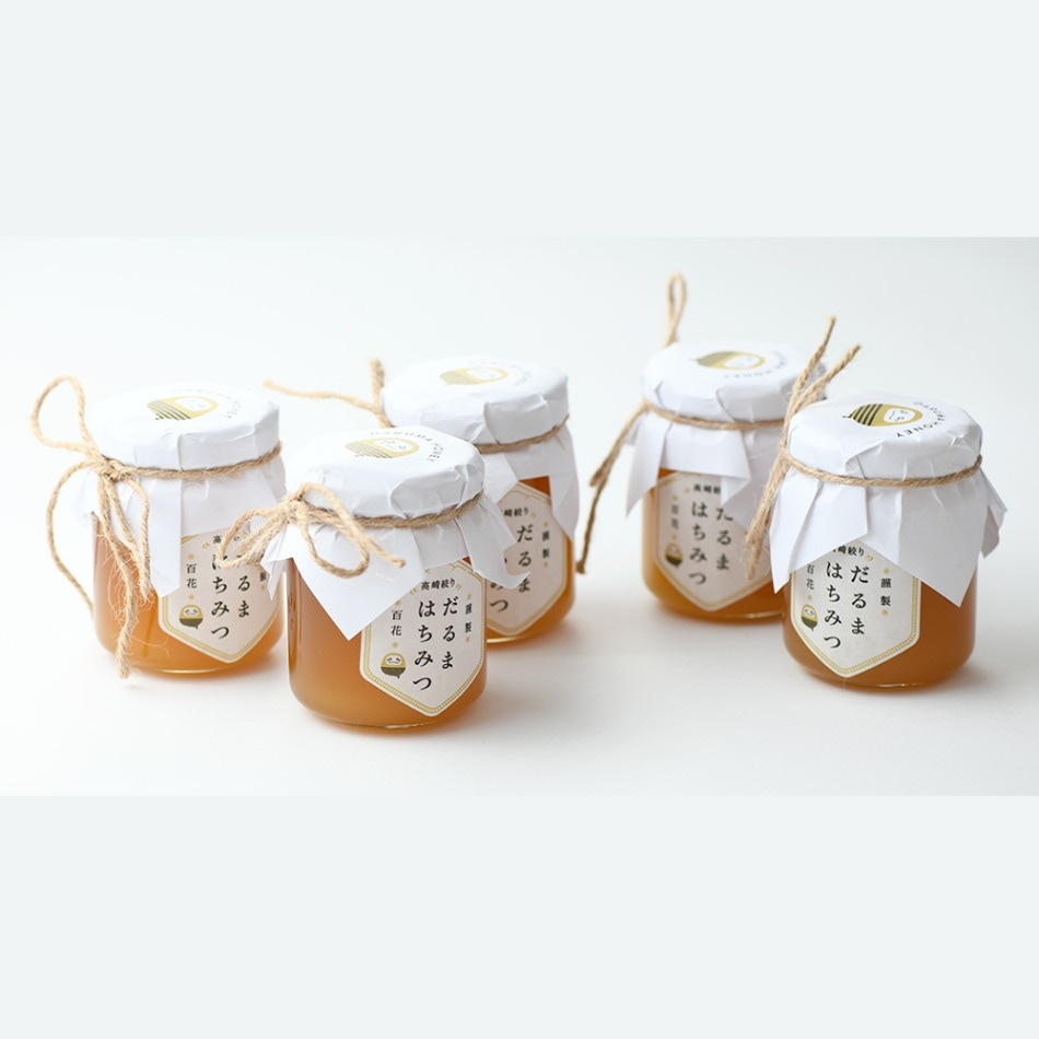 雪だるまはちみつ だるまはちみつ 瓶 5個セット | 瓶 | 天然はちみつ専門店