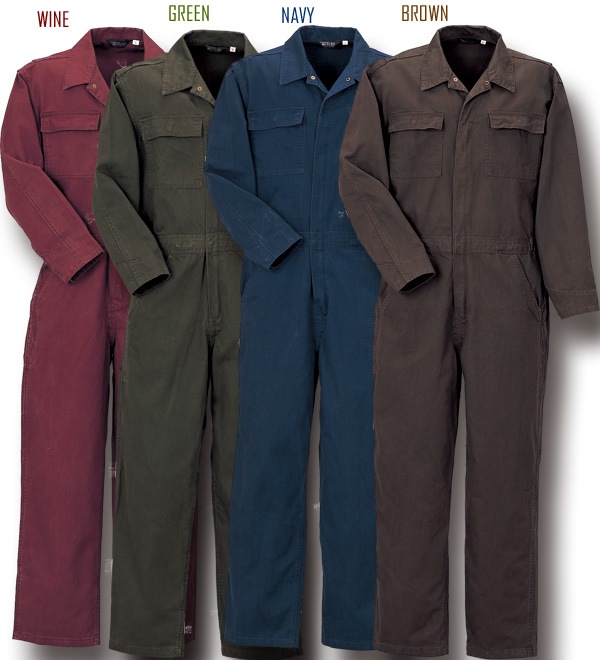 スラブ素材 ツナギ つなぎ 秋 冬 116 作業服 制服 ユニフォーム ダンス ｂ系 激安 つなぎ クレ被服 クレ ツナギ 刺繍無料 公式 だるま商店本店